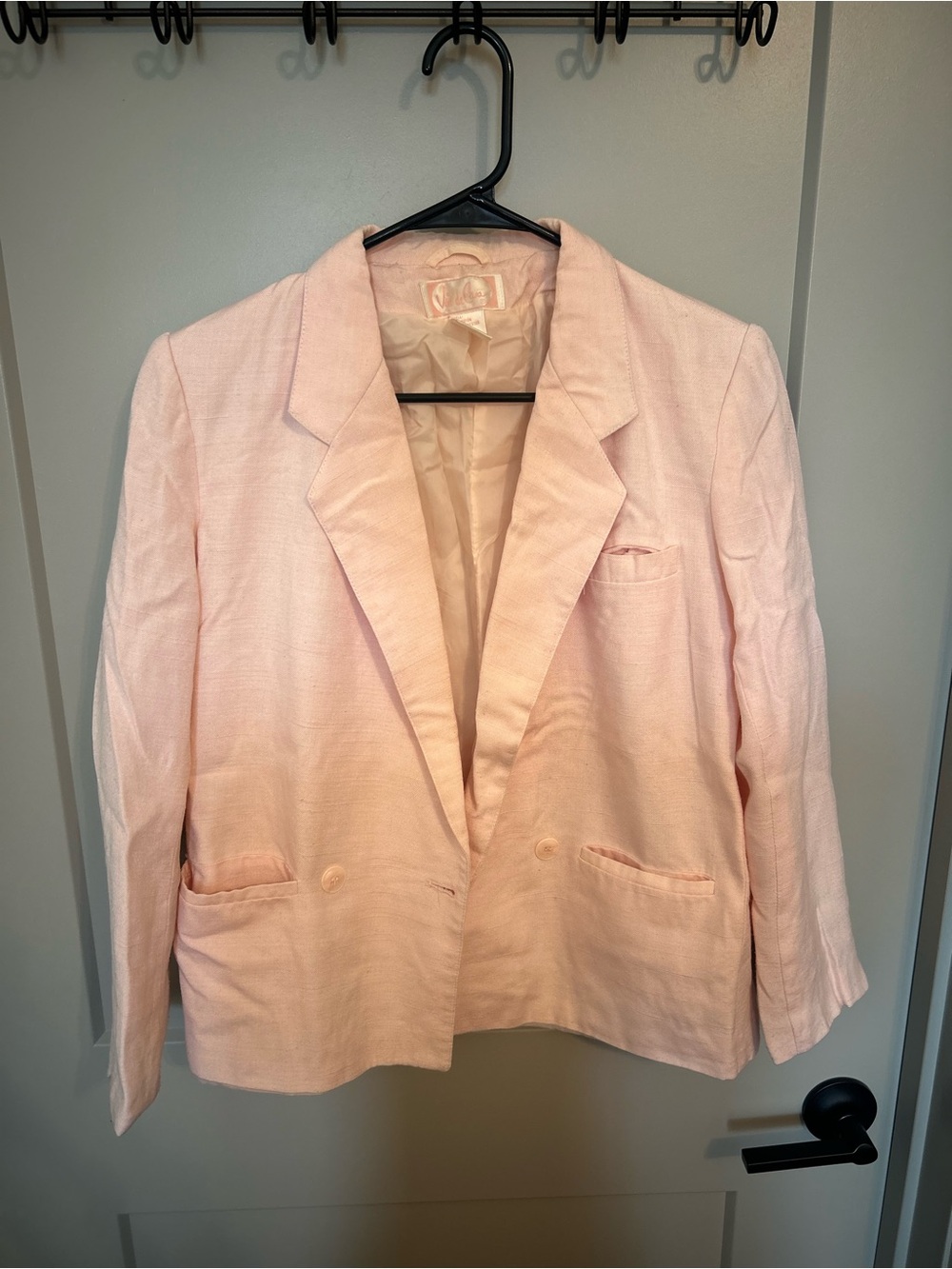 Women's Pastel Pink Blazer Jacket